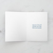 Greyhound/Lurcher Dog TriColor Father's Day Card Karte (Innenseite)