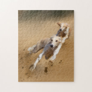 Greyhound Lurcher Hunde Malen Puzzle