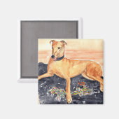 Greyhound Magnet (Vorderseite/Rückseite)