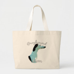 Greyhound-Mama 2 Jumbo Stoffbeutel