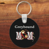 Greyhound MAMA Geschenke Schlüsselanhänger (Vorderseite)