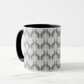 Greyhound Mama Kaffee Tasse (Vorderseite Links)