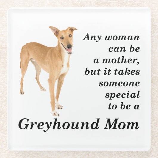 Greyhound Mama Untersetzer (Vorderseite)