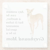 Greyhound Mama Untersetzer (Rückseite)