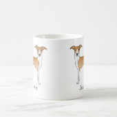 Greyhound mit Individuelle Name Kaffeetasse (Mittel)