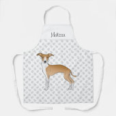 Greyhound mit Individuelle Name Schürze (Vorderseite)