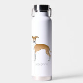 Greyhound mit Individuelle Name Trinkflasche (Vorne)