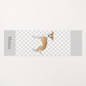 Greyhound mit Individuelle Name Yogamatte (Vorderseite (Horizontal))