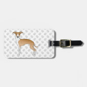 Greyhound mit individuellem Text Gepäckanhänger (Vorderseite horizontal)