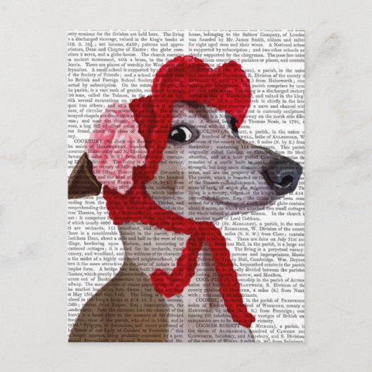 Greyhound mit Red Wooly Hat 2 Postkarte (Vorderseite)