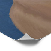 Greyhound mit Red Wooly Hat Poster (Ecke)