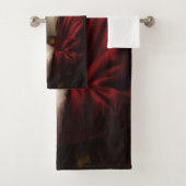 Greyhound mit Weihnachtsfeiern Badhandtuch Set (Insitu)