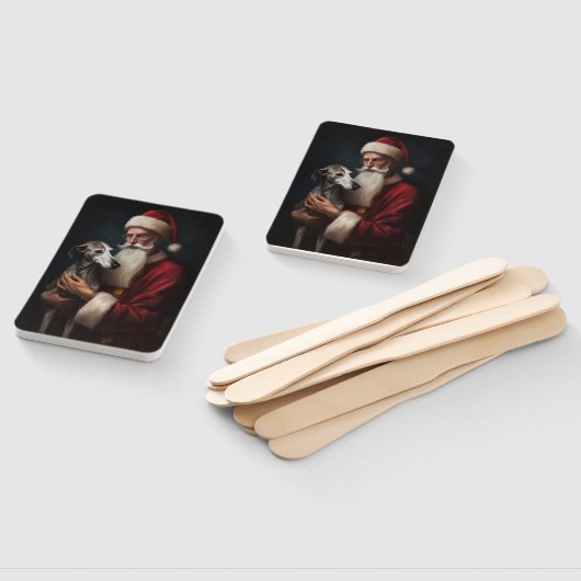 Greyhound mit Weihnachtsfeiern Fächer (Non-assembled)