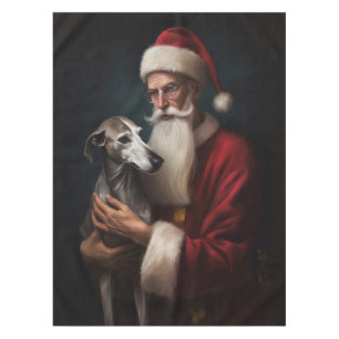 Greyhound mit Weihnachtsfeiern Tischdecke