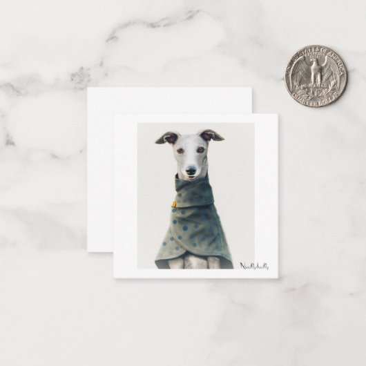 Greyhound-Mitteilungskarten Mitteilungskarte (Vorderseite/Rückseite Beispiel)