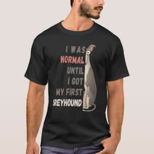 Greyhound muss Hunde Pfoten Zoomie T-Shirt