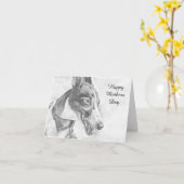Greyhound Mütter-Tageskarte (a447) Karte (Gelbe Blume)