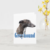 Greyhound Name Notecard Karte (Gelbe Blume)