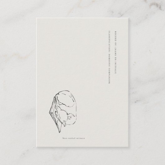 Greyhound- Naturalist Menagerie Archive  Begleitkarte (Vorderseite)