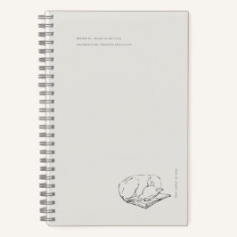 Greyhound- Naturalist Menagerie Archive  Notizblock