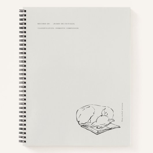 Greyhound- Naturalist Menagerie Archive  Notizblock (Vorderseite)