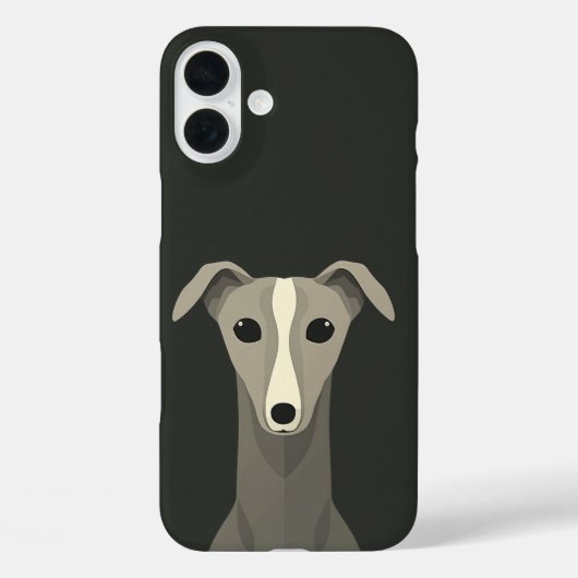 Greyhound Niedlich Whippet Dog Case-Mate iPhone Hülle (Rückseite)