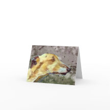 Greyhound Note Card (a39)