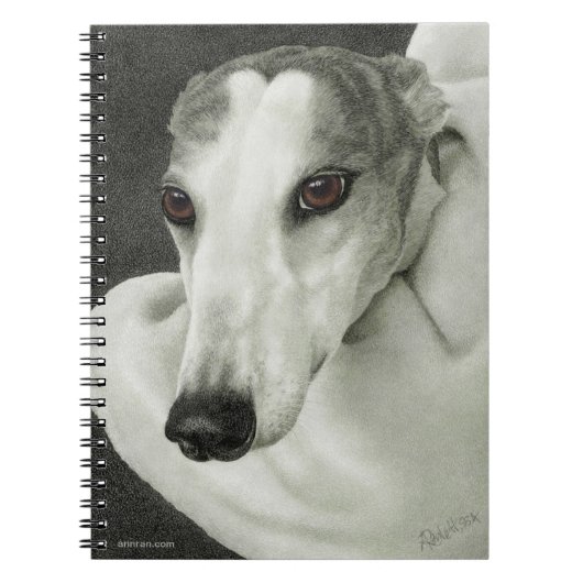 Greyhound-Notebook - "Sicherheit" Notizblock (Vorderseite)