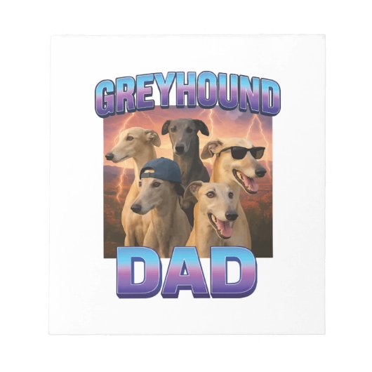 Greyhound Notizblock (Vorderseite)