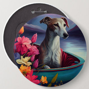 Greyhound on a Paddle: Ein Landschaftliches Abente Button
