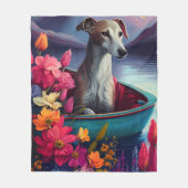 Greyhound on a Paddle: Ein Landschaftliches Abente Fleecedecke (Vorderseite)