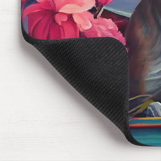 Greyhound on a Paddle: Ein Landschaftliches Abente Mousepad (Ecke)