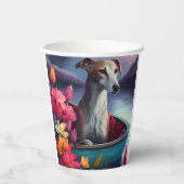 Greyhound on a Paddle: Ein Landschaftliches Abente Pappbecher (Rückseite)