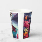 Greyhound on a Paddle: Ein Landschaftliches Abente Pappbecher (Links)