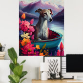Greyhound on a Paddle: Ein Landschaftliches Abente Poster (Heimbüro)