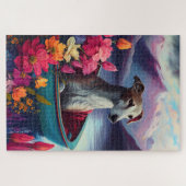 Greyhound on a Paddle: Ein Landschaftliches Abente Puzzle (Horizontal)