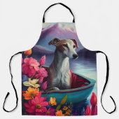 Greyhound on a Paddle: Ein Landschaftliches Abente Schürze (Vorderseite)