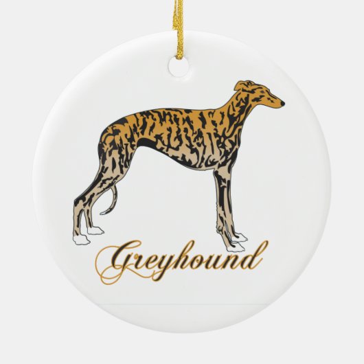 Greyhound Ornament (Hinten)
