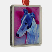 Greyhound Ornament - "Blue Boy" (Rechts)