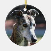 Greyhound-Ornament Keramikornament (Vorne)