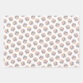 Greyhound Painting Niedlich Red White Original Dog Geschenkpapier Set (Vorderseite 2)