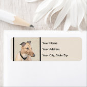 Greyhound Painting - Niedliche Original Hunde Kuns (Insitu)