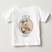 Greyhound Painting - Niedliche Original Hunde Kuns