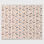 Greyhound Painting - Niedliche Original Hunde Kuns Geschenkpapier (Flach)