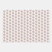 Greyhound Painting - Niedliche Original Hunde Kuns Geschenkpapier Set (Vorderseite 2)