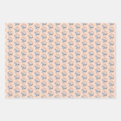 Greyhound Painting - Niedliche Original Hunde Kuns Geschenkpapier Set (Vorderseite)