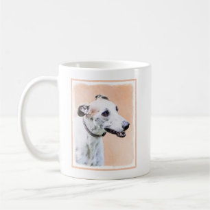 Greyhound Painting - Niedliche Original Hunde Kuns Kaffeetasse