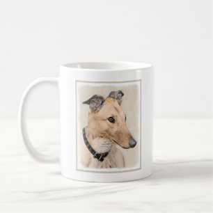 Greyhound Painting - Niedliche Original Hunde Kuns Kaffeetasse