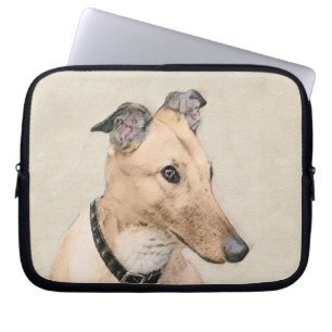 Greyhound Painting - Niedliche Original Hunde Kuns Laptopschutzhülle