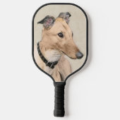 Greyhound Painting - Niedliche Original Hunde Kuns Pickleball Schläger (Rückseite)